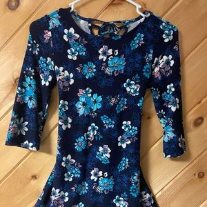 Justice Floral Print Dress